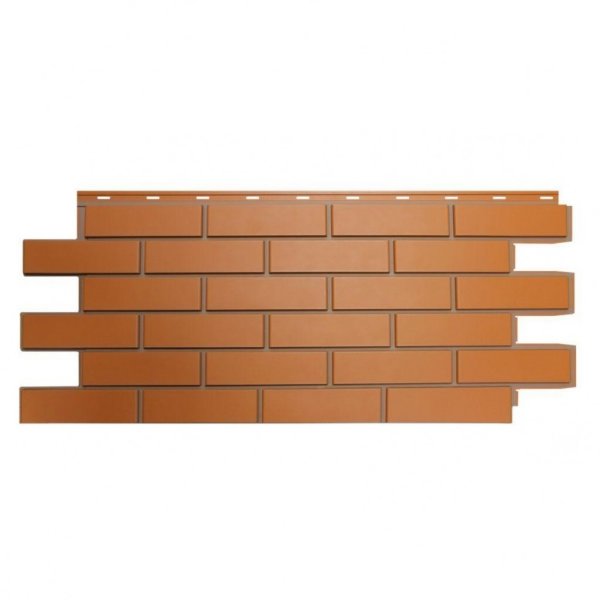 Фасадная панель Nordside, Гладкий Кирпич, Красный купить в Учалах