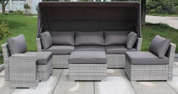 Диван-Трансформер AFINA плетеный из иск. ротанга AFM-320G Grey купить в Учалах