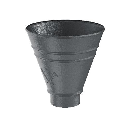 Водосток Aquasistem, Система 125/90 - Воронка водосборная круглая RR 23 Маренго matt купить в Учалах