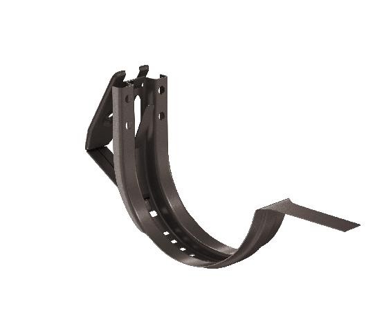 Водосток Aquasistem, система 150/100 - Крюк крепления желоба короткий регулируемый RR 32 Тёмно-Коричневый купить в Учалах