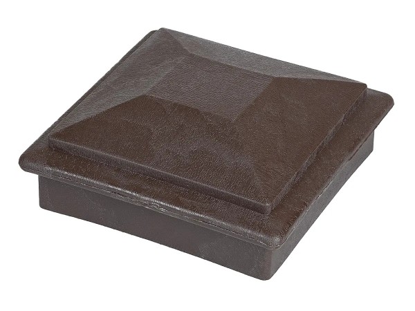 Крышка верхняя фигурная ПВХ для столба Deckart 100х100 Венге купить в Учалах