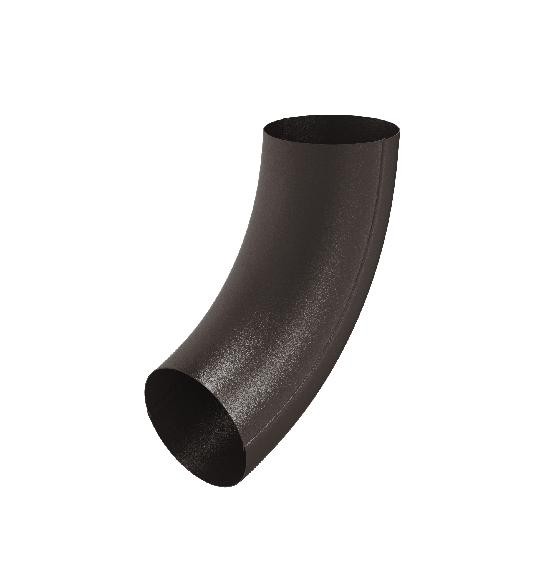 Водосток Aquasistem, Система 150/100 - Колено трубы RR 32 Тёмно-коричневый matt купить в Учалах
