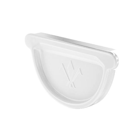 Водосток Aquasistem, система 150x100 - Заглушка универсальная с резиновым уплотнителем RR 20 Мраморно-белый купить в Учалах