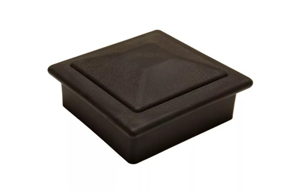 Крышка верхняя фигурная ПВХ для столба Deckart 100х100 Графит купить в Учалах