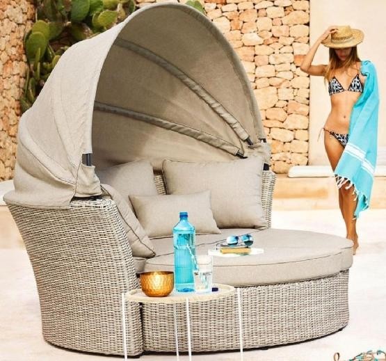 Диван-Трансформер AFINA плетеный из иск. ротанга AFM-325 Beige купить в Учалах