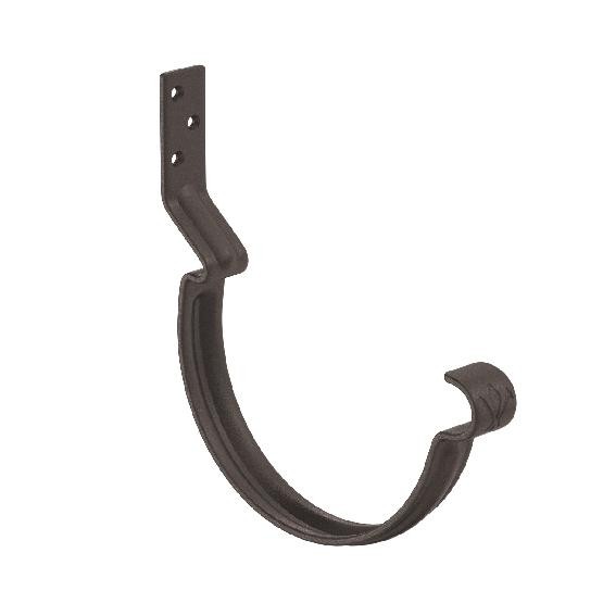 Водосток Aquasistem, Система 150/100 - Крюк крепления желоба короткий RR 32 Тёмно-коричневый matt купить в Учалах