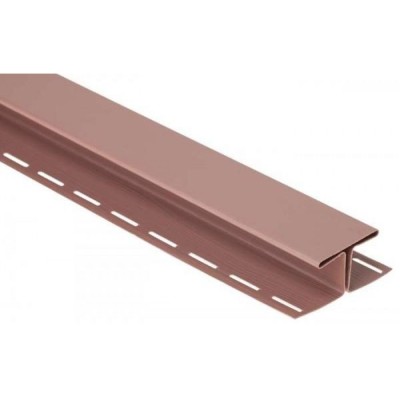 Н-профиль Люкс Крашенный, T-18, ВН, Красно-коричневый