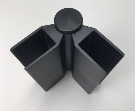 Угловой элемент поворотный, пластиковый от 60° до 300° для доски 150х25 мм из ДПК чёрный Holzhof купить в Учалах