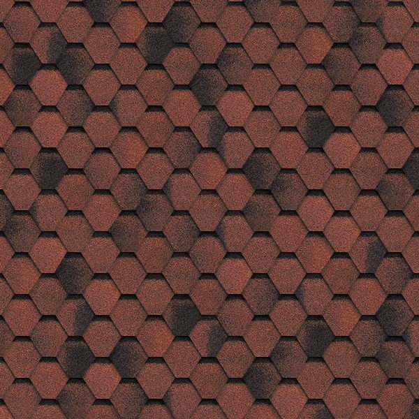 Гибкая черепица Shinglas, серия Финская,коллекция Соната – Красный купить в Учалах