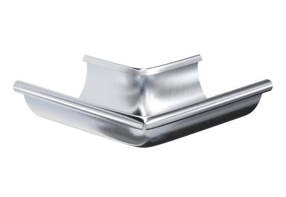 Водосток Aquasistem, Система 150/100 - Угол желоба наружный оцинковка 90° купить в Учалах