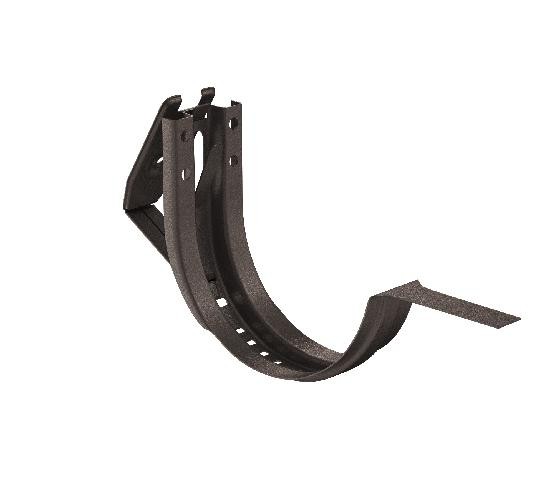 Водосток Aquasistem, Система 150/100 - Крюк крепления желоба короткий регулируемый RR 32 Тёмно-коричневый matt купить в Учалах