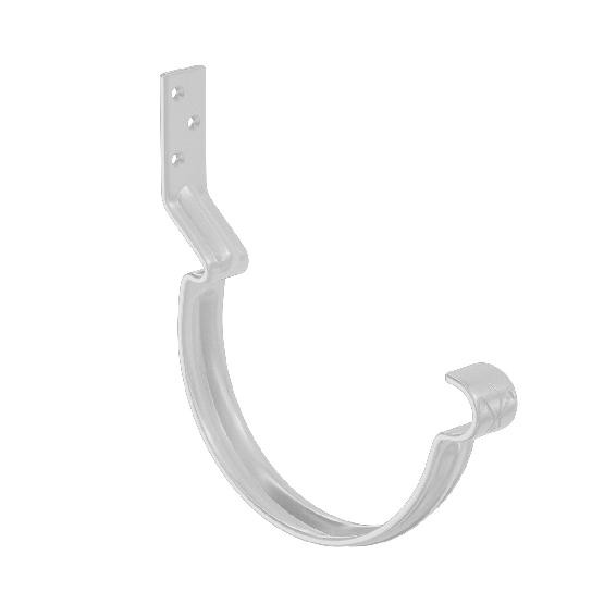 Водосток Aquasistem, система 150x100 - Крюк крепления желоба короткий RR 20 Мраморно-белый купить в Учалах