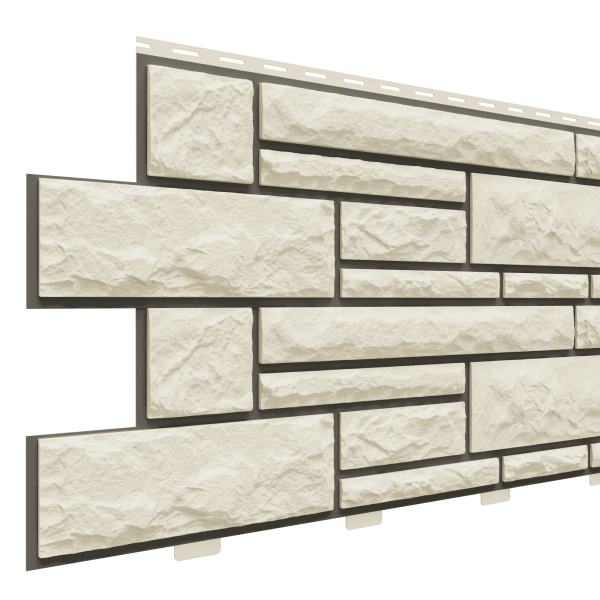 Фасадная панель Доломит, Брусчатка Доломит Слоновая кость (3м) купить в Учалах