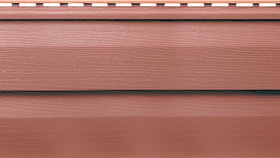 Виниловый сайдинг Канада плюс премиум, красно-коричневый