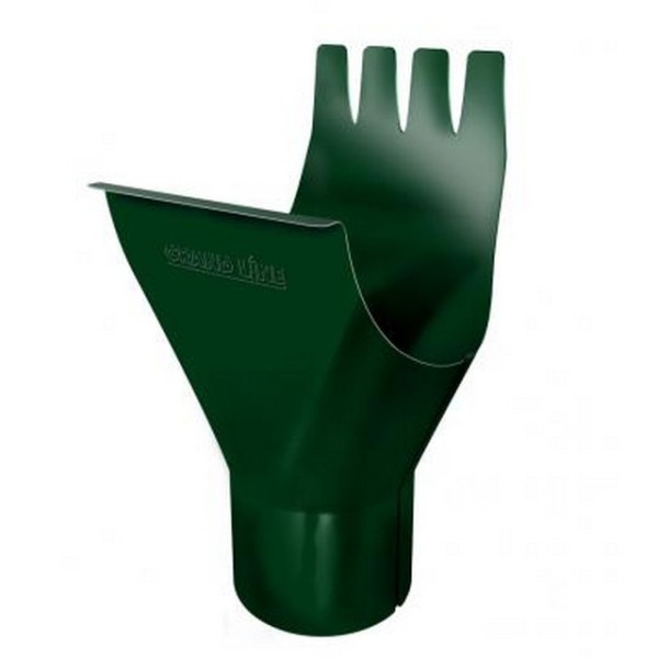 Водосток Grand Line 125x90 – Воронка желоба RAL 6005 купить в Учалах