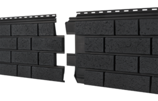 Фасадная панель Ю-пласт Стоун Хаус S-Lock Клинкер Нордик Графитовый купить в Учалах