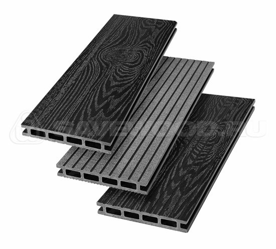 Террасная доска из ДПК SW Carpinus (T) — двухсторонняя черный купить в Учалах