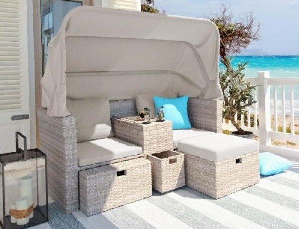 Комплект мебели AFINA плетеной из иск. ротанга AFM-330 Beige купить в Учалах