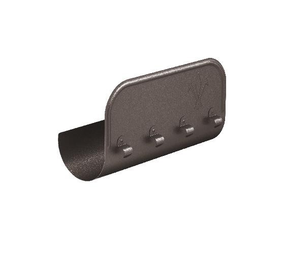 Водосток Aquasistem, Система 150/100 - Ограничитель перелива прямой RR 32 Тёмно-коричневый matt купить в Учалах