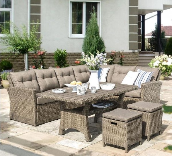 Комплект мебели AFINA плетеной из иск. ротанга AFM-307B Beige купить в Учалах