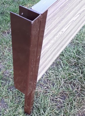 Угловой элемент металл, 90° для доски 300х30 мм Holzhof