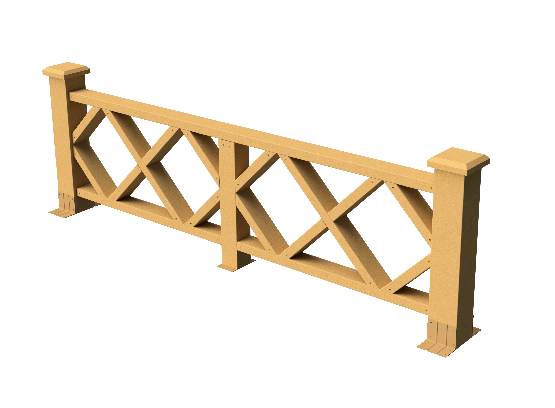 Ограждения декоративное ДПК GRINDERDECO Миллениум песчаник купить в Учалах