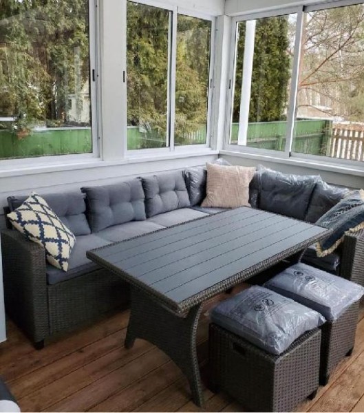 Комплект мебели AFINA плетеной из иск. ротанга AFM-307G-Grey купить в Учалах