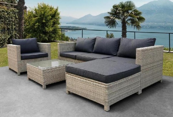 Комплект мебели AFINA плетеной из иск. ротанга YR821G Grey/Grey купить в Учалах