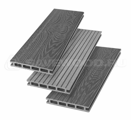 Террасная доска из ДПК SW Carpinus (T) — двухсторонняя графит купить в Учалах
