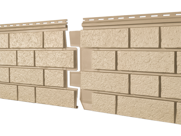 Фасадная панель Ю-пласт Стоун Хаус S-Lock Клинкер песочный купить в Учалах