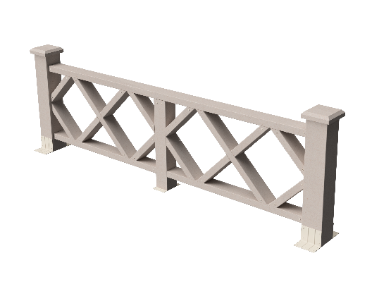 Ограждения декоративное ДПК GRINDERDECO Миллениум выбеленый дуб купить в Учалах