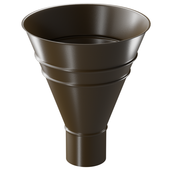 Воронка водосборная Döcke STAL PREMIUM, Каштан купить в Учалах