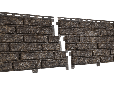 Фасадная панель Ю-пласт Стоун Хаус Кварцит Коричневый