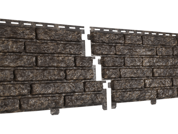 Фасадная панель Ю-пласт Стоун Хаус Кварцит Коричневый купить в Учалах