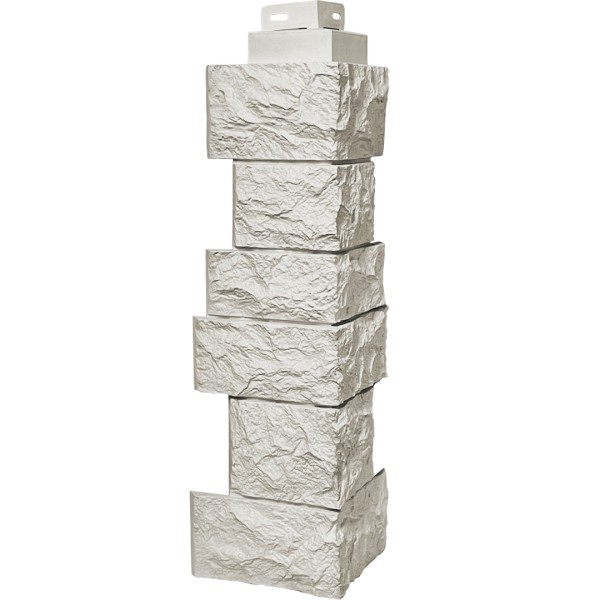 Угол наружный FineBer “Дикий камень” Жемчуг купить в Учалах