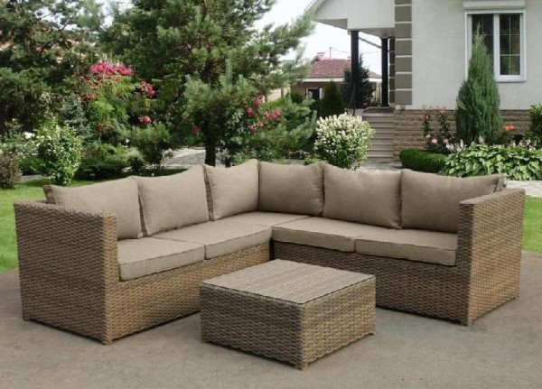 Комплект мебели AFINA плетеной из иск. ротанга YR825B Beige купить в Учалах