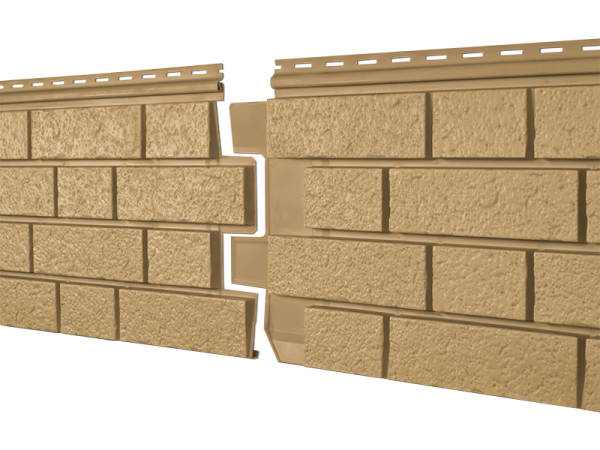 Фасадная панель Ю-пласт Стоун Хаус S-Lock Клинкер горчичный купить в Учалах