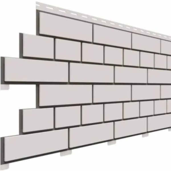 Фасадная панель Доломит Кирпич, Белый купить в Учалах