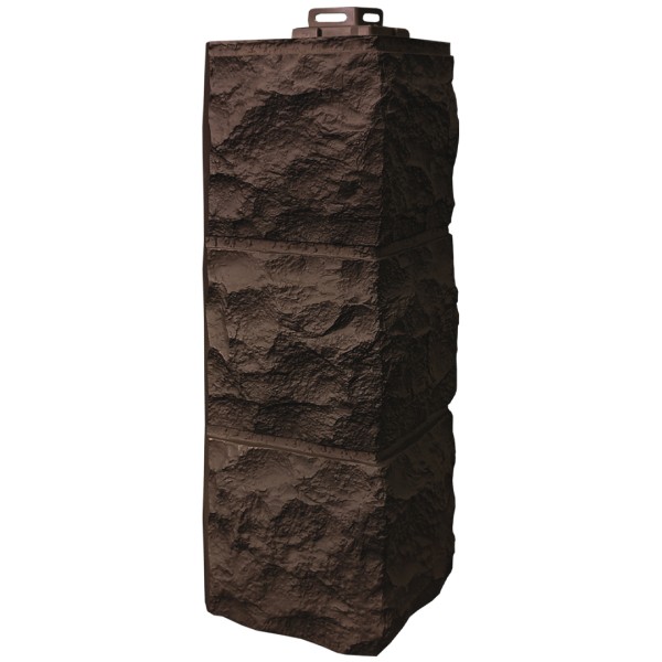 Угол наружный Fineber «Доломит» Тёмно Коричневый купить в Учалах