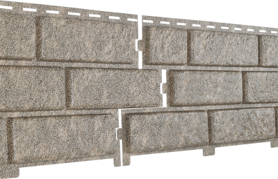 Фасадная панель Ю-Пласт Стоун Хаус Кирпич Бежевый