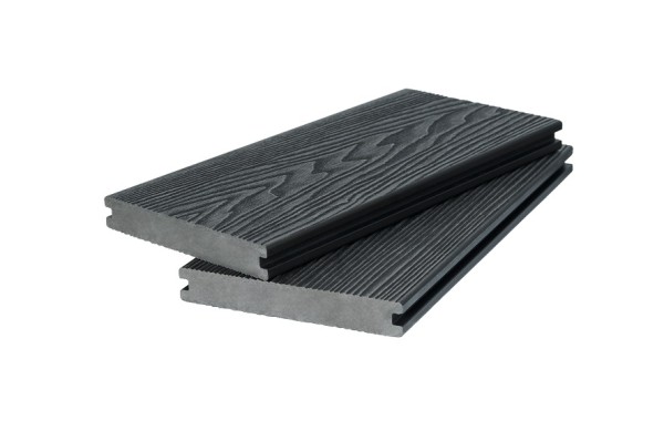 Доска террасная 3D фактура дерева POLIVAN GROUP двухсторонняя полнотелая SINGARAJA чёрный купить в Учалах