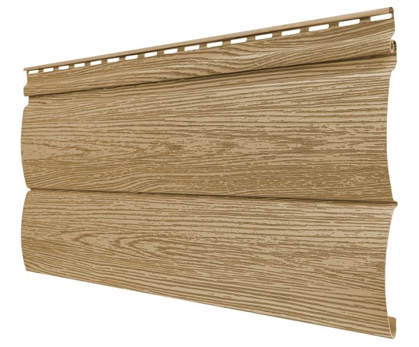 Виниловый сайдинг tecos, серия lux - оцилиндрованный брус двойной, - ангарская сосна купить в Учалах