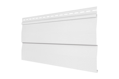 Виниловый сайдинг Tecos - корабельный брус, белый