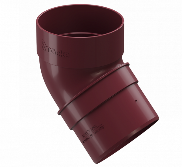 Колено 45˚ПВХ Docke STANDART красный купить в Учалах