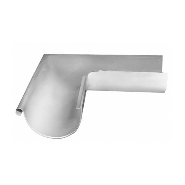 Водосток Grand Line 150x100 – Угол наружный 90° RAL 9003 купить в Учалах