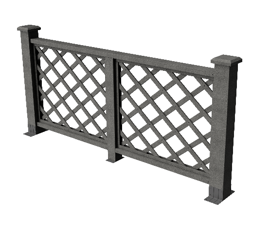 Ограждения декоративное ДПК GRINDERDECO Ламбет серый базальт купить в Учалах