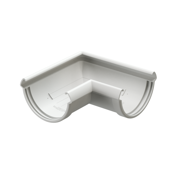 Угол желоба 90° Docke Lux ПВХ Пломбир купить в Учалах