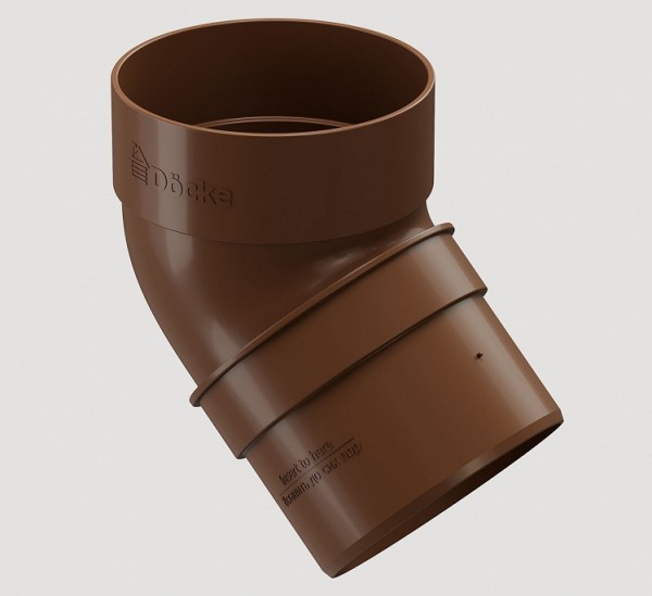 Колено 45˚ПВХ Docke STANDART Светло-коричневый купить в Учалах