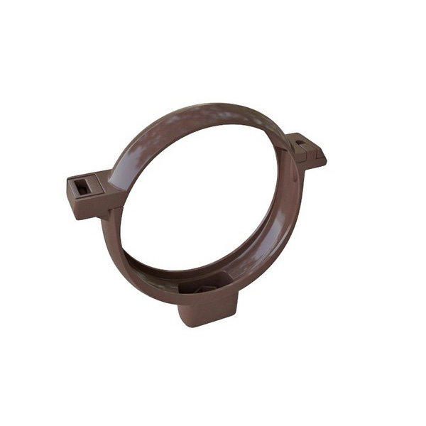 Водосток Альта-Профиль ПВХ – Хомут трубы (коричневый) купить в Учалах