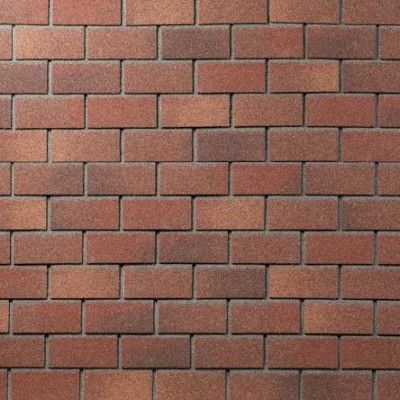 Фасадная плитка битумная, Технониколь HAUBERK кирпич Терракотовый